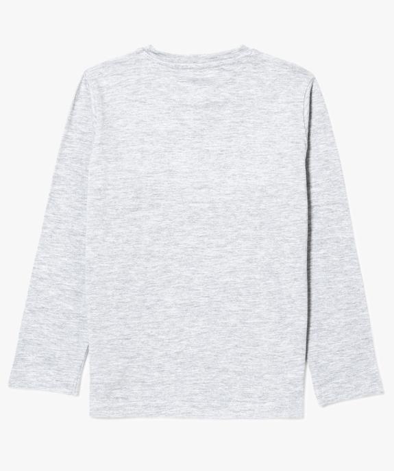 Tee-shirt manches longues imprimé - Emojis vue2 - PHONICONS - GEMO