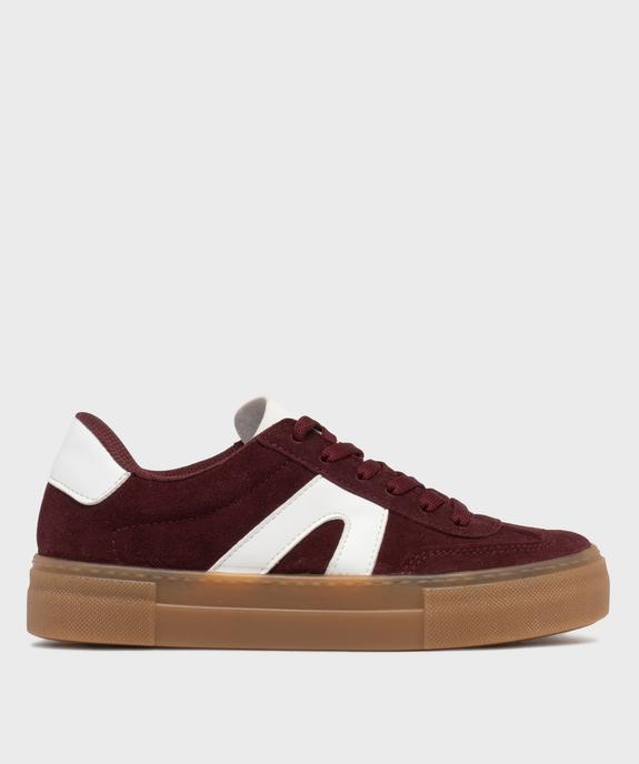 Baskets dessus cuir avec patchs léopard femme - Camps United vue1 - CAMPS - GEMO