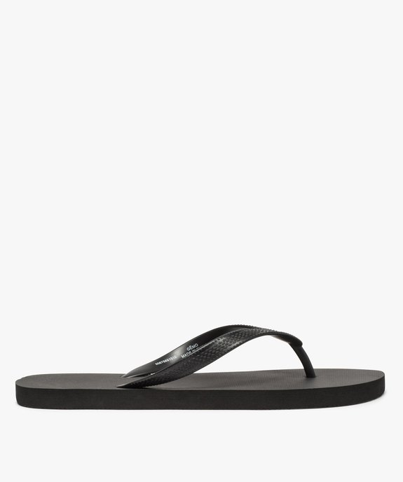 Tongs homme unies vue2 - GEMO (PLAGE) - GEMO