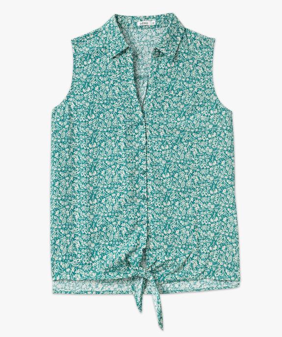 Chemise sans manches imprimée avec nœud dans le bas femme vue7 - GEMO 4G FEMME - GEMO