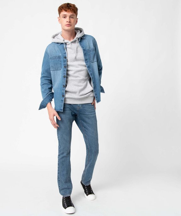 Sweat homme molletonné à capuche vue5 - GEMO (HOMME) - GEMO
