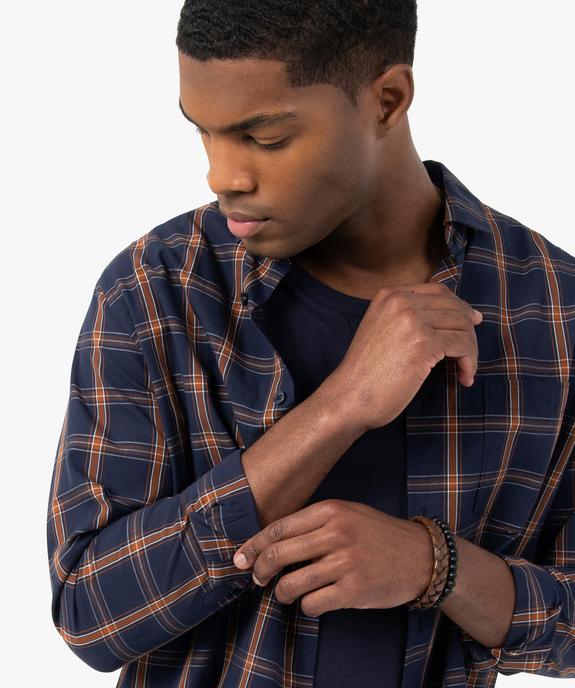 Chemises homme à carreaux coupe Regular vue2 - GEMO (HOMME) - GEMO