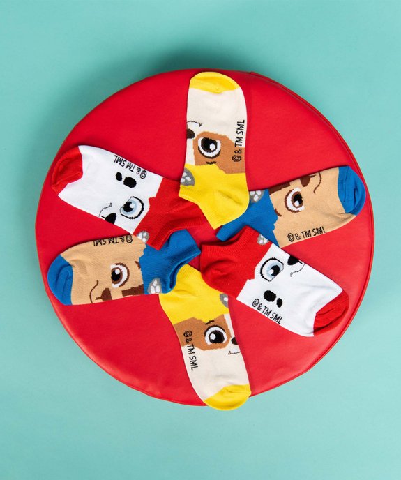 Chaussettes garçon ultracourtes imprimées (lot de 3) - Pat Patrouille  vue6 - PAT PATROUILLE - GEMO