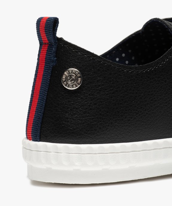 Tennis femme unies à lacets tricolores – Terre de Marins vue6 - TERRE DE MARINS - GEMO