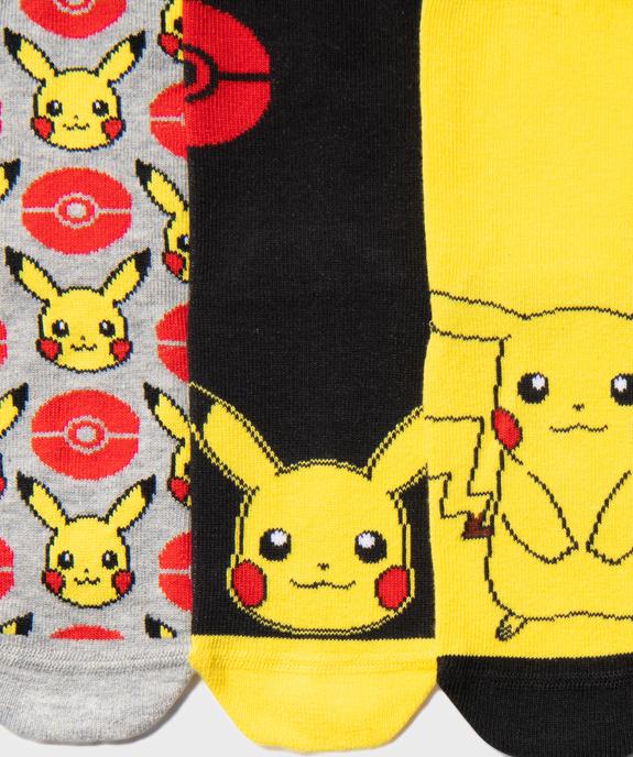 Chaussettes hautes imprimées PIkachu garçon (lot de 5) - Pokémon vue2 - POKEMON - GEMO