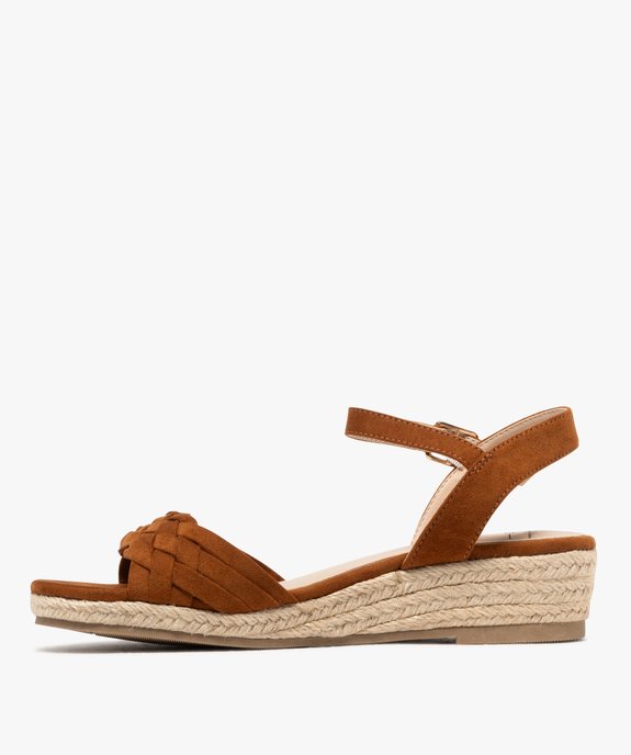 Sandales compensées avec brides tressées femme - Valentina Baldano vue4 - VALENTINA BALDA - GEMO
