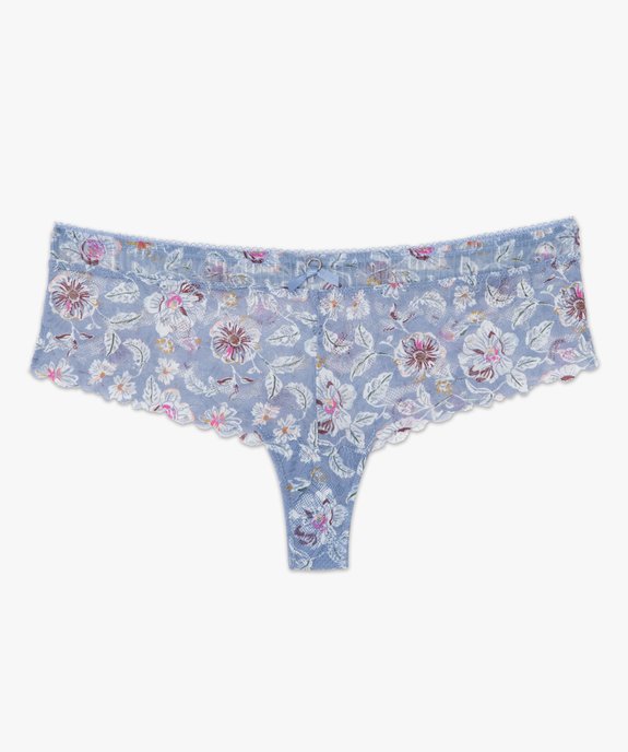 Shorty femme en dentelle avec petit anneau à la taille vue4 - GEMO(HOMWR FEM) - GEMO