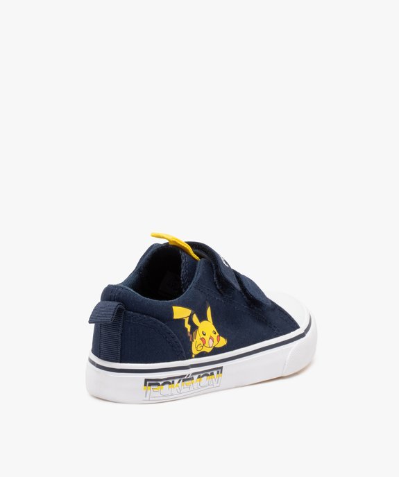 Baskets garçon en toile à bout renforcé - Pikachu vue4 - POKEMON - GEMO