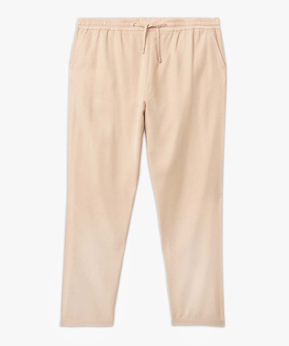 Pantalon femme grande taille fluide en Lyocell vue4 - GEMO 4G GT - GEMO