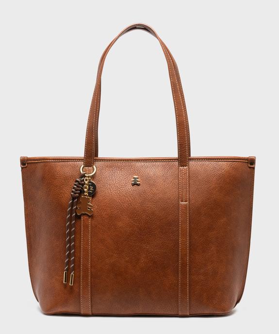 Sac cabas porté épaule avec pampilles amovibles femme - LuluCastagnette vue1 - LULU CASTAGNETT - GEMO