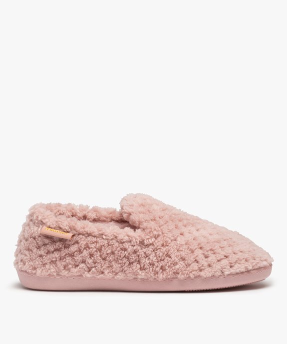 Chaussons femme mules à talon en velours - Isotoner vue1 - ISOTONER - GEMO