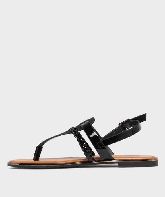 Sandales métallisées à entredoigt femme - Valentina Baldano vue3 - VALENTINA BALDA - GEMO