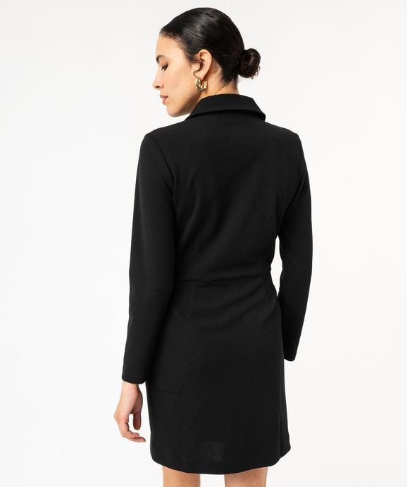 Robe courte à manches longues look manteau femme vue3 - GEMO(FEMME PAP) - GEMO