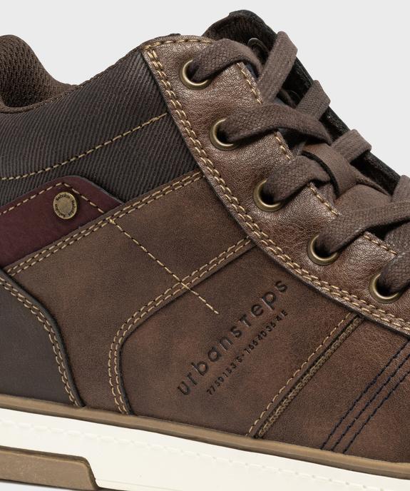 Baskets montantes à lacets homme vue6 - URBAN STEPS GEMO FOR GOOD - GEMO