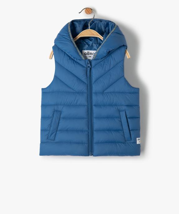 Blouson bébé garçon sans manches avec capuche vue1 - GEMO(BEBE DEBT) - GEMO