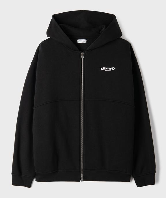 Sweat zippé à capuche coupe ample garçon vue1 - GEMO 4G GARCON - GEMO