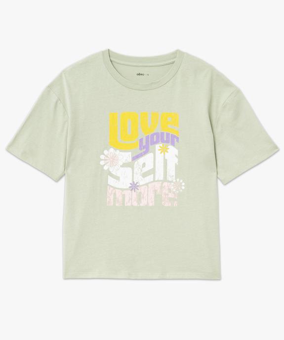 Tee-shirt à manches courtes avec motif hippie femme vue4 - GEMO 4G FEMME - GEMO