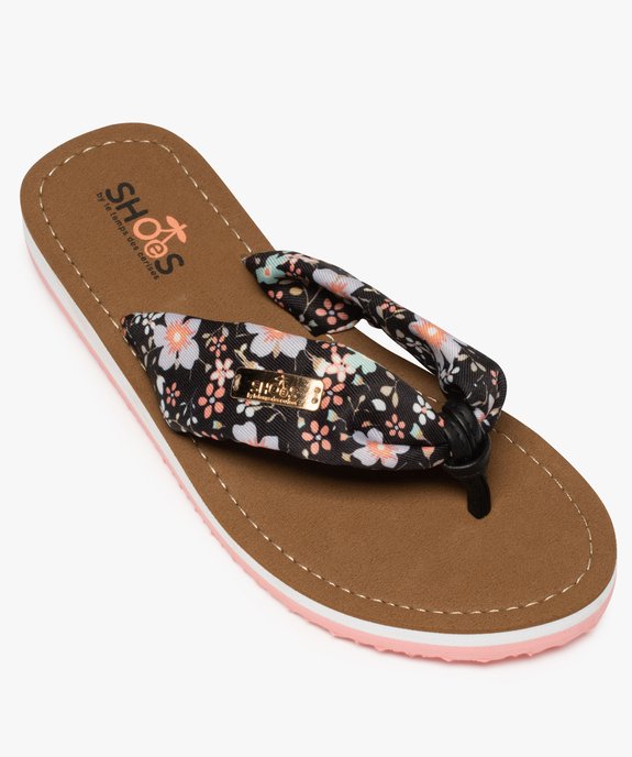 Tongs femme dessus drapé en tissu – Shoes by LTDC vue5 - SHOES BY LTDC - GEMO