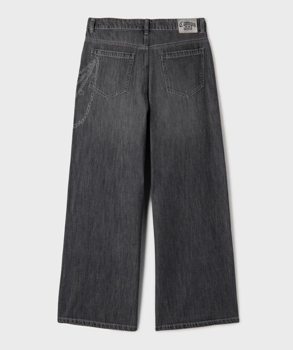 Jean super baggy en denim de coton fille - Camps United vue3 - CAMPS US - GEMO