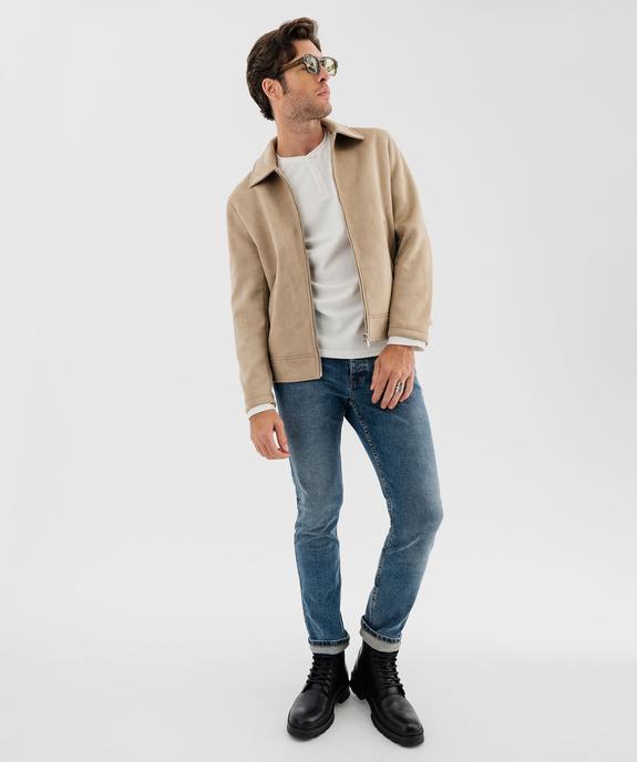 Jean slim pour homme vue5 - GEMO (HOMME) - GEMO