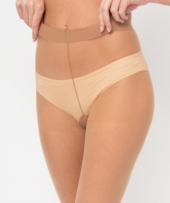 Collant femme transparent effet hâlé vue2 - GEMO(HOMWR FEM) - GEMO