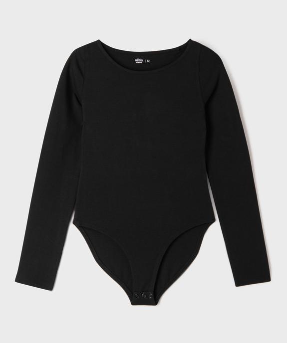 Body manches longues à col bateau fille vue2 - GEMO 4G FILLE - GEMO