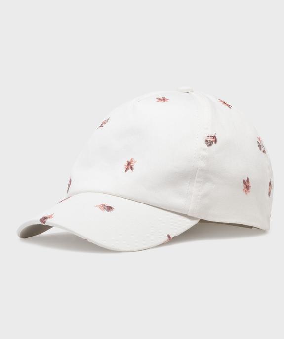 Casquette avec motifs fleuris brodés fille vue1 - GEMO 4G FILLE - GEMO