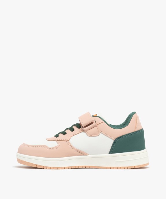 Baskets fille style rétro à scratch avec détails suédés contrastants Soune - Ellesse vue3 - ELLESSE - GEMO