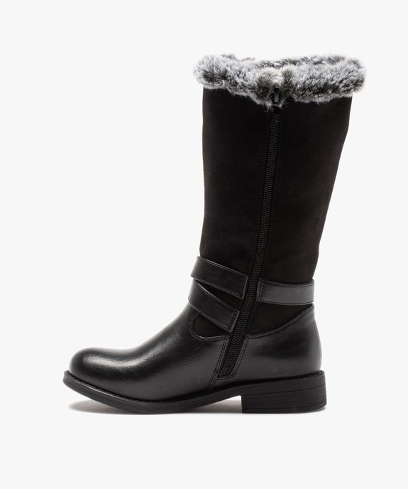 Bottes fille à col fourré et bride décorative vue3 - GEMO (ENFANT) - GEMO