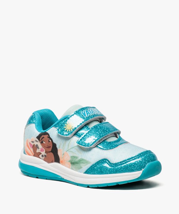 Baskets fille avec motif Vaiana et semelle lumineuse - Disney vue2 - VAIANA - GEMO