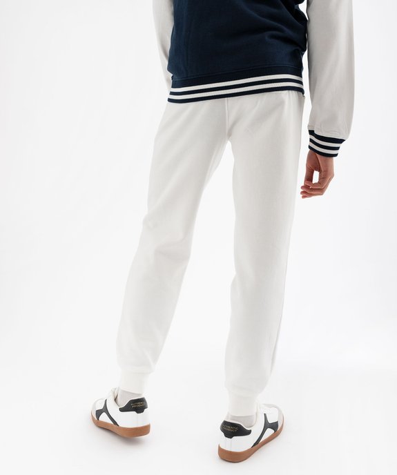 Pantalon de jogging avec inscriptions velours homme - Camps United vue3 - CAMPS GEMO FOR GOOD - GEMO