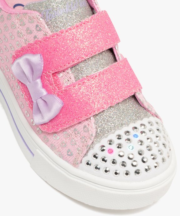 Baskets fille pailletées à scratch avec clous lumineux – Skechers Twinkle vue6 - SKECHERS - GEMO