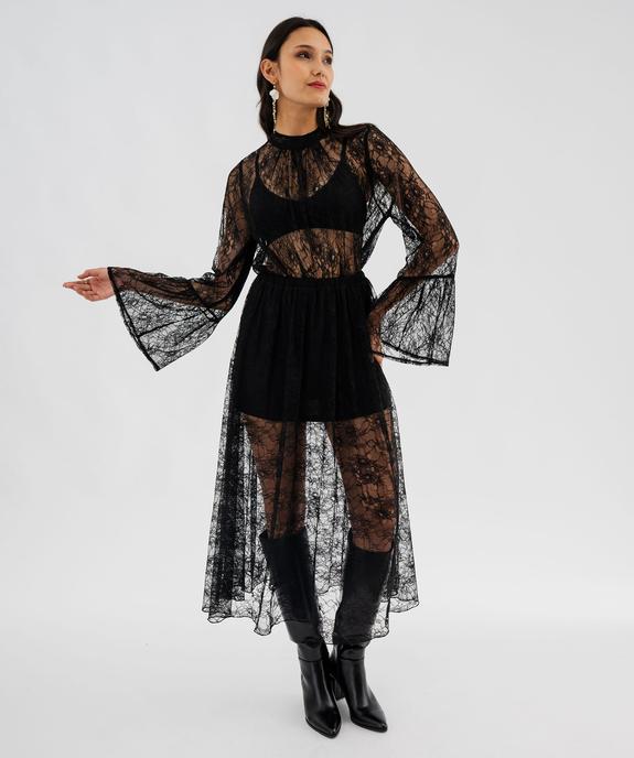 Jupe midi en dentelle bohème femme vue5 - GEMO(FEMME PAP) - GEMO