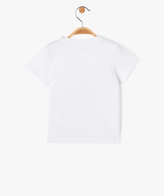 Tee-shirt à manches courtes avec message bébé garçon vue3 - GEMO(BEBE DEBT) - GEMO