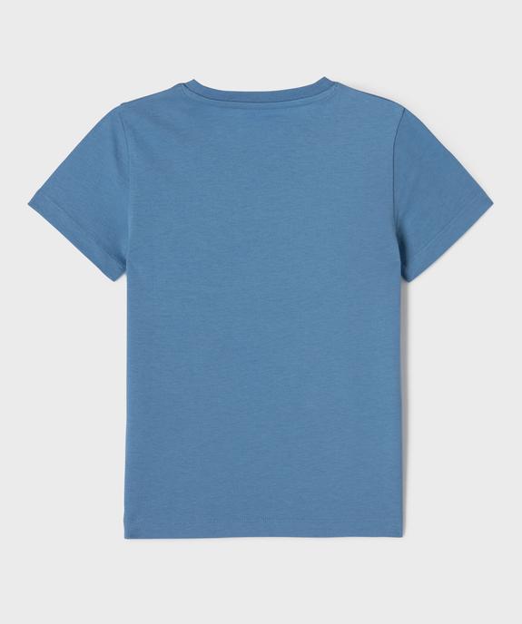 Tee-shirt manches courtes avec poche poitrine garçon vue3 - GEMO 4G GARCON - GEMO