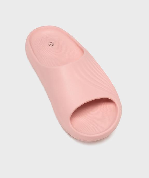 Mules de piscine moulées et unies femme vue5 - GEMO (PLAGE) - GEMO