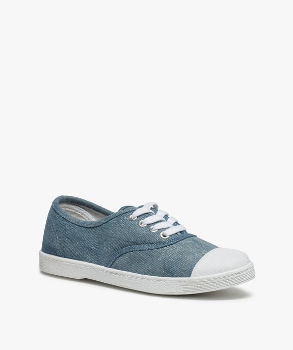 Tennis femme en toile denim et bout renforcé vue2 - GEMO (SPORTSWR) - GEMO