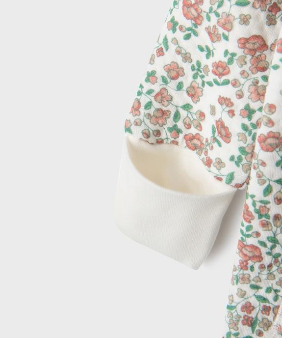 Ensemble 2 pièces bébé fille pyjama et body manches longues  vue3 - GEMO(BB COUCHE) - GEMO