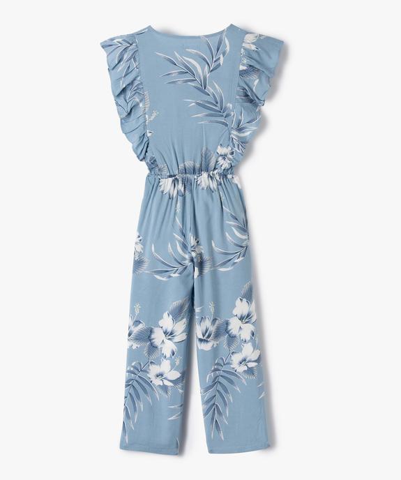 Combinaison pantalon fille imprimée avec volants sur les épaules vue3 - GEMO (ENFANT) - GEMO