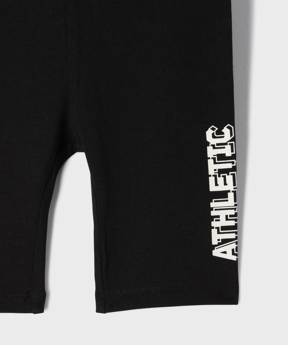 Legging de sport court fille vue3 - GEMO 4G FILLE - GEMO