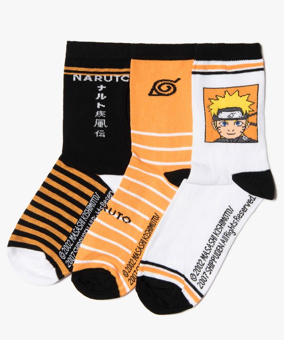 Chaussettes garçon à motifs (lot de 3) – Naruto Shipuden vue1 - NARUTO - GEMO