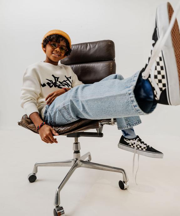 Pull en viscose avec inscription poitrine garçon vue6 - GEMO (JUNIOR) - GEMO