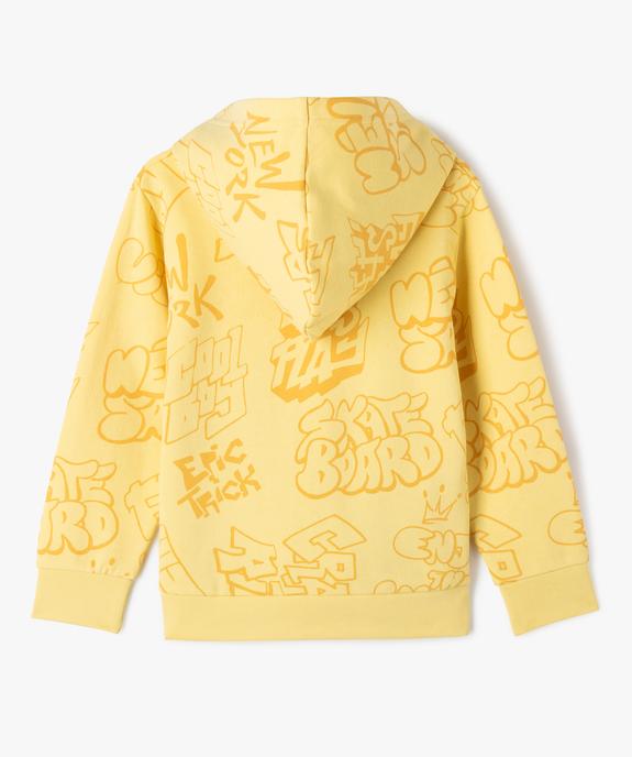 Sweat à capuche imprimé garçon vue4 - GEMO (ENFANT) - GEMO