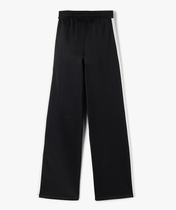 Pantalon de jogging large avec bandes contrastantes fille vue3 - GEMO (JUNIOR) - GEMO