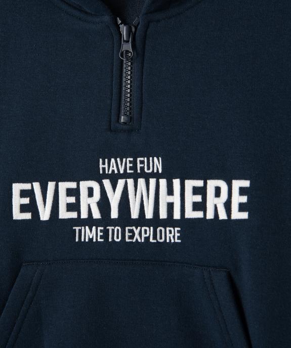 Sweat à capuche chaud avec doublure velours garçon vue2 - GEMO (ENFANT) - GEMO