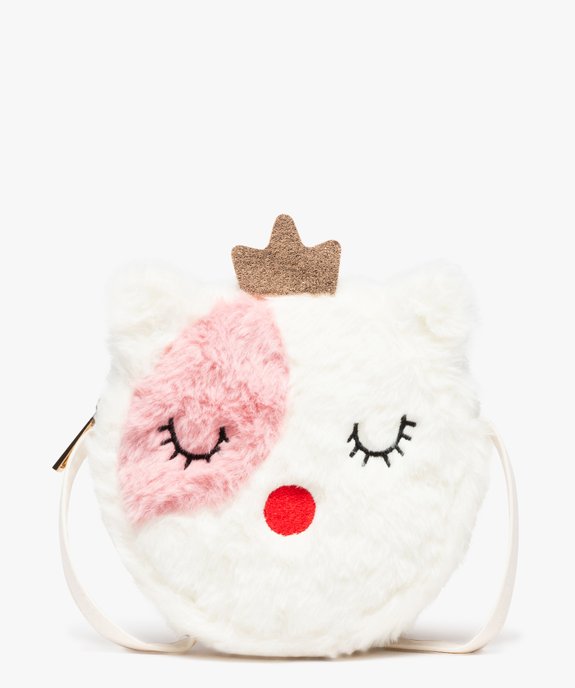 Sac rond en maille peluche fille  vue1 - GEMO (ENFANT) - GEMO