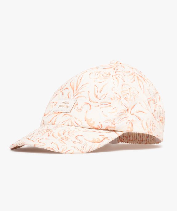 Casquette à motif feuillage bébé fille vue1 - GEMO(BEBE DEBT) - GEMO