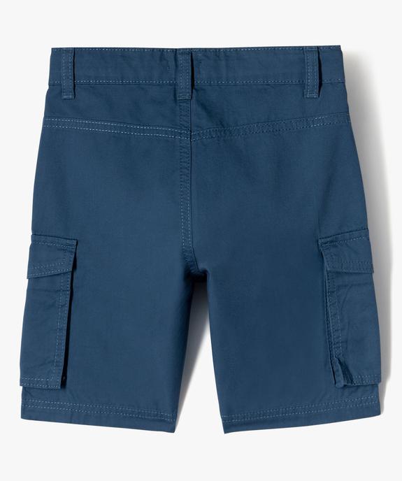 Bermuda en toile coupe cargo garçon vue3 - GEMO 4G GARCON - GEMO