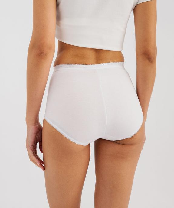 Culotte maxi en coton stretch femme (lot de 2) - Sloggi vue4 - SLOGGI - GEMO