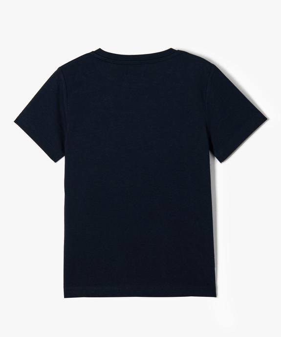 Tee-shirt garçon à manches courtes avec motif sur le buste vue3 - GEMO (ENFANT) - GEMO